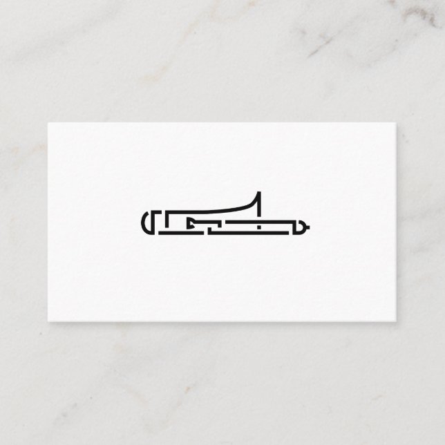 Trombone Logo - Business Card (Front)