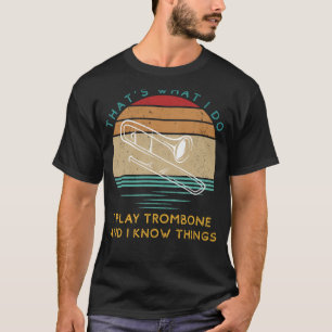 Trombone Maestro: Tunes & Witty Wisdom   Humourous T-Shirt