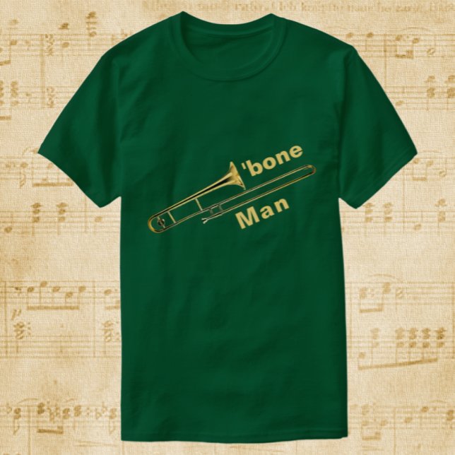 Trombone Man Humour T-Shirt (Creator Uploaded)