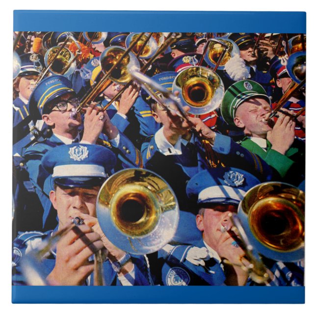 trombone mob AKA band geeks gone wild Tile (Front)