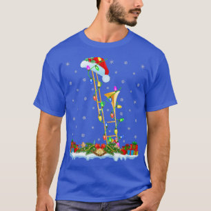 Trombone Music Lover Matching Santa Hat Trombone C T-Shirt