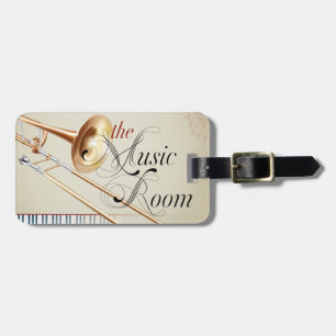 Trombone Music Room Luggage Tag