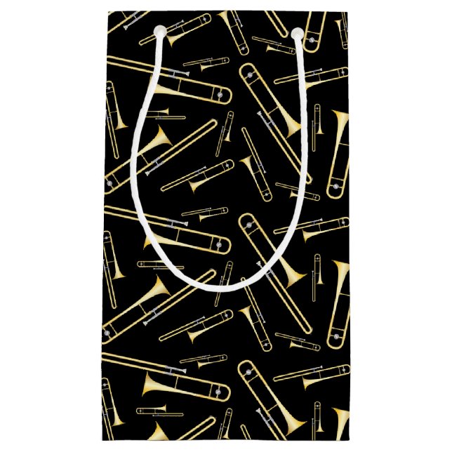 Trombone Music Teacher Small Gift Bag (Front)