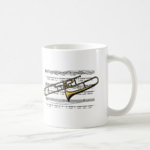 Trombone Musical 14 B Coffee Mug