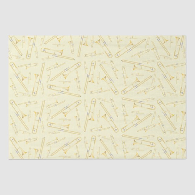 Trombone Musician Band Teacher Wrapping Paper (Front)