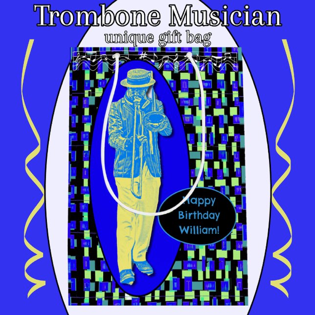 Trombone Musician Party Gift Bag (Creator Uploaded)