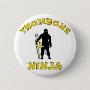 Trombone Ninja 6 Cm Round Badge