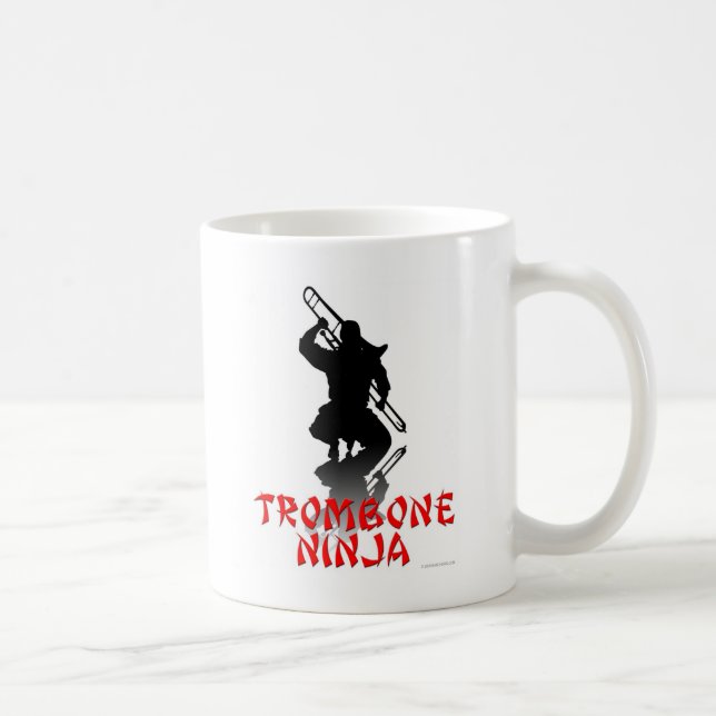 Trombone Ninja Coffee Mug (Right)