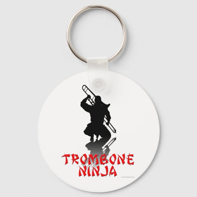 Trombone Ninja Key Ring (Front)