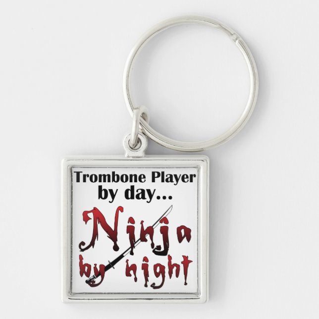 Trombone Ninja Key Ring (Front)