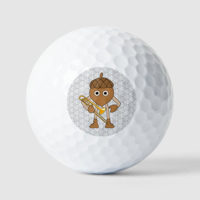 Trombone Nut Golf Balls (Front)