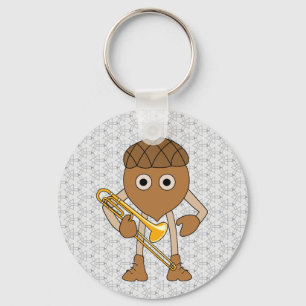 Trombone Nut Key Ring