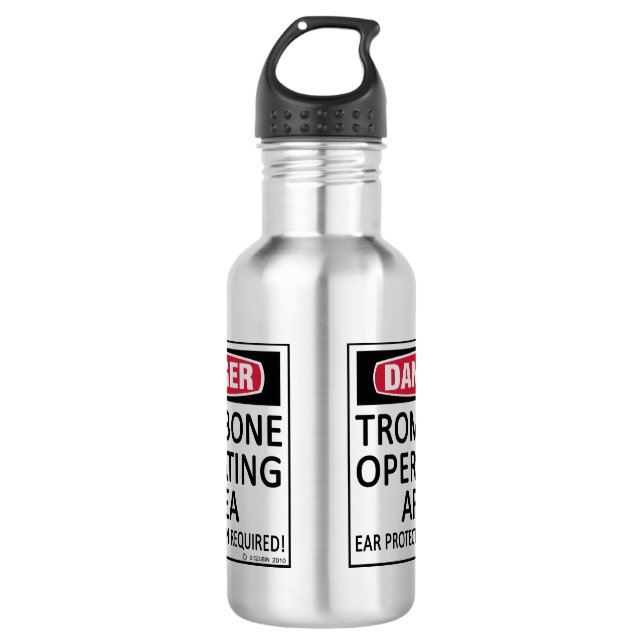 Trombone Operating Area 532 Ml Water Bottle (Front)