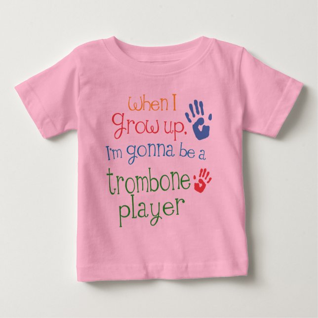 Trombone Player (Future) Infant Baby T-Shirt (Front)