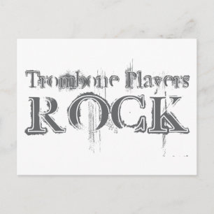 Trombone Players Rock Postcard