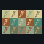 Trombone Pop Art Poster<br><div class="desc">Trombone Pop Art. If Trombone is your hobby,  occupation,  or obsession,  show it with great Trombone t-shirts,  mugs,  stickers,  and more.  They're also great gifts for other Trombone fans!</div>