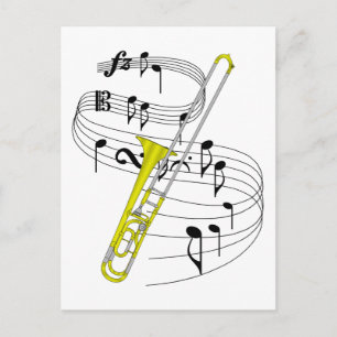Trombone Postcard