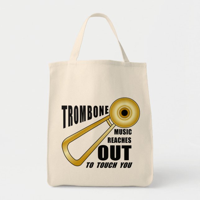 Trombone Reaches Out Tote Bag (Front)