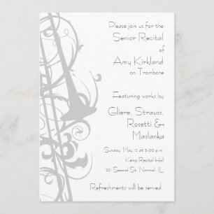 Trombone Recital Invitation