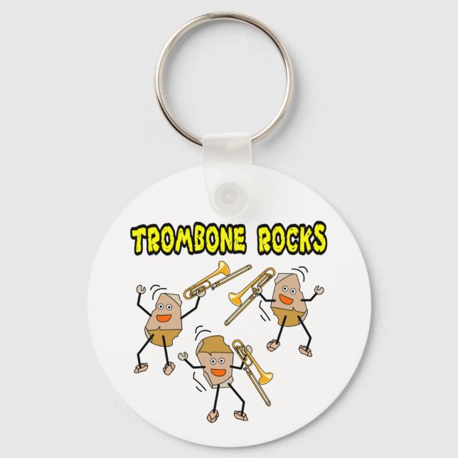 Trombone Rocks Key Ring (Front)