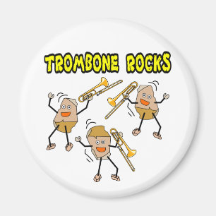 Trombone Rocks Magnet