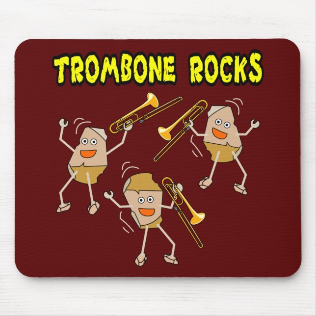 Trombone Rocks Mouse Pad (Front)