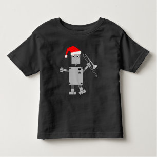Trombone Santa Hat Robot Toddler T-Shirt