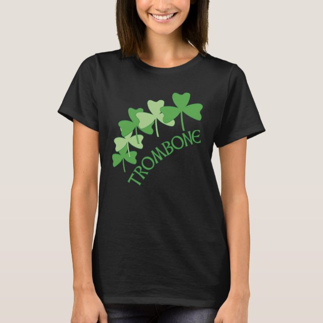 Trombone Shamrocks Arc T-Shirt (Front)