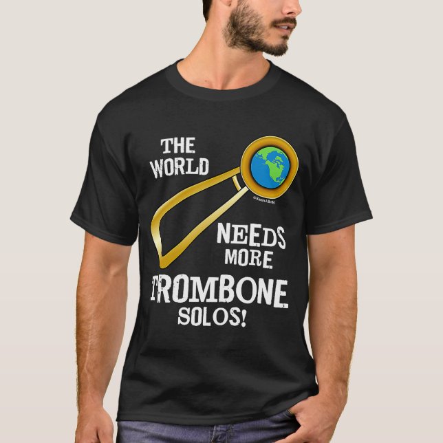 Trombone Solos  Musical Instrument T-Shirt (Front)