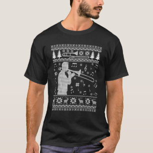 Trombone Ugly Christmas Shirt Funny Band T Shirt T