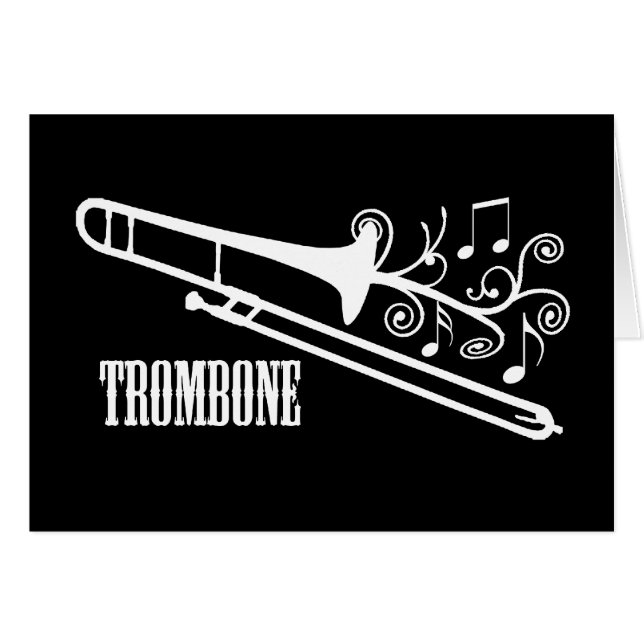 Trombone Vector Design (Front Horizontal)