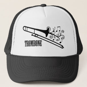 Trombone Vector Design Trucker Hat
