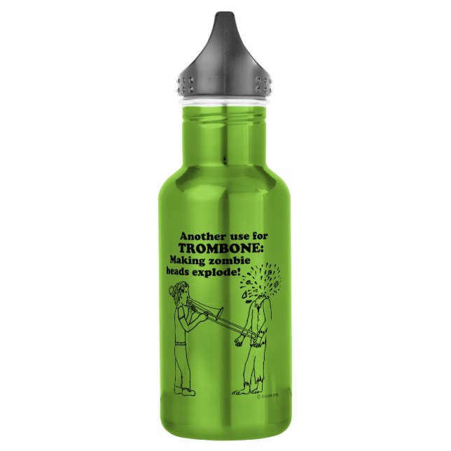 Trombone Zombie Explode 532 Ml Water Bottle (Left)