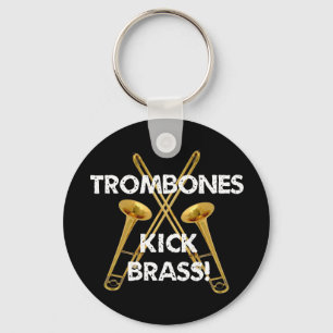 Trombones Kick Brass! Key Ring