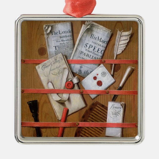 Trompe l'oeil, 1702 metal tree decoration (Front)