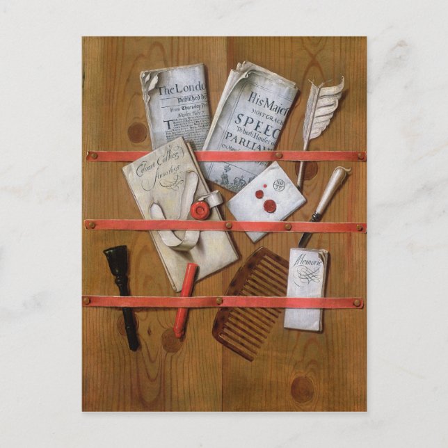 Trompe l'oeil, 1702 postcard (Front)