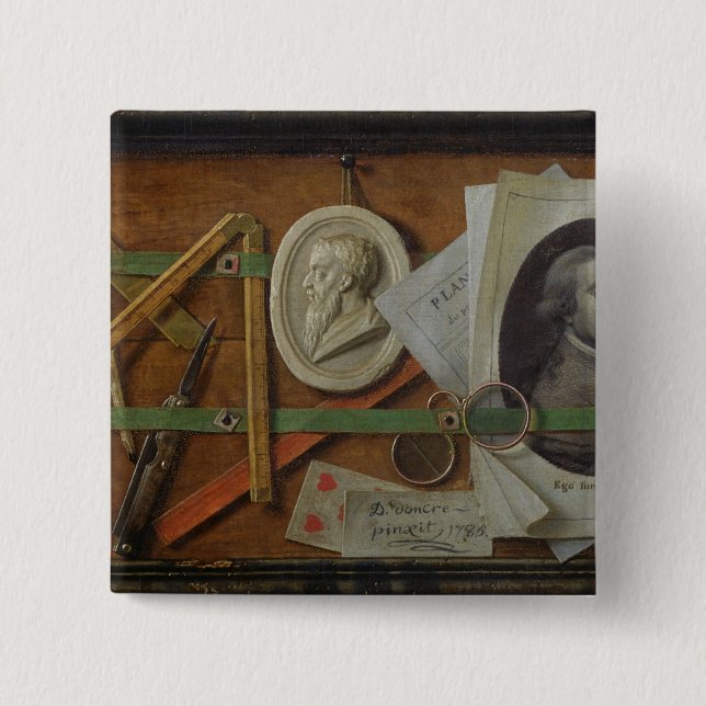 Trompe l'Oeil, 1785 15 Cm Square Badge (Front)