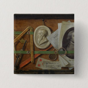 Trompe l'Oeil, 1785 15 Cm Square Badge