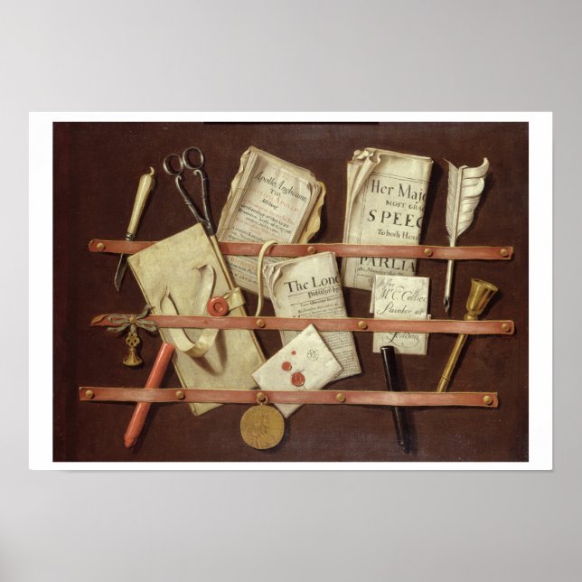 Trompe L'Oeil Composition Poster (Front)