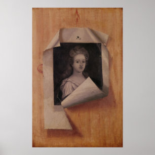 Trompe l'Oeil Portrait of a Lady Poster