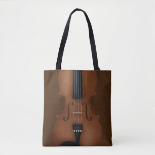 Trompe L'oeilViolin Detail Elegant Classical Music Tote Bag