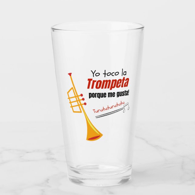 trompeta quote glass (Front)