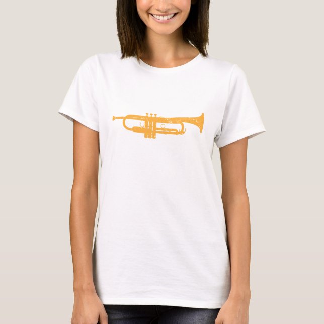 Trompete Musik Töne T-Shirt (Front)