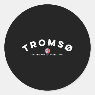 Tromso Norway Classic Round Sticker
