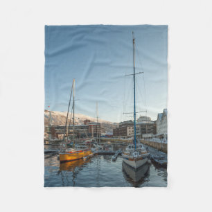Tromso Norway Fleece Blanket