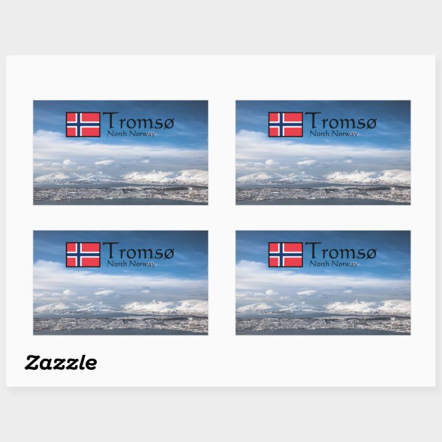 Tromso Norway Rectangular Sticker (Sheet)