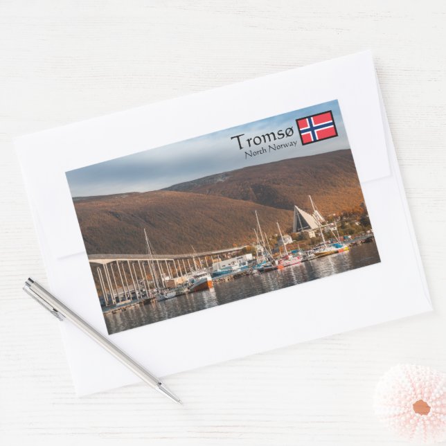 Tromso Norway Rectangular Sticker (Envelope)