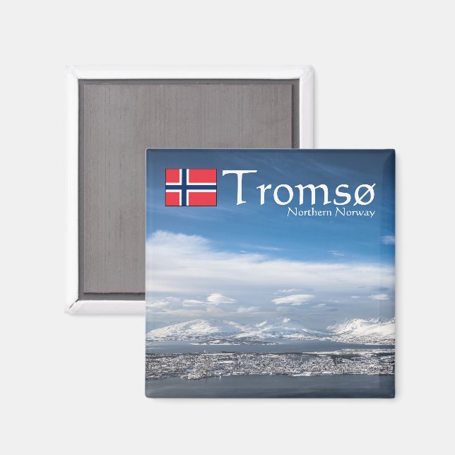 Tromso Norway Souvenir Magnet (Front/Back)