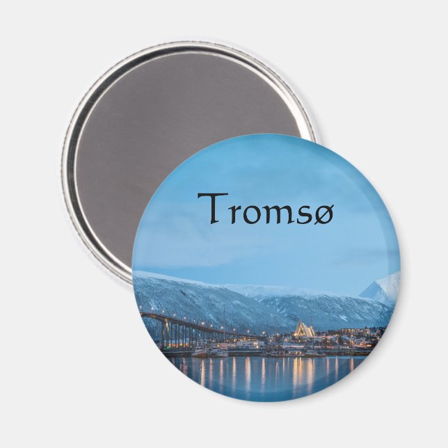 Tromso Norway Souvenir Magnet (Front/Back)