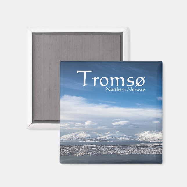 Tromso Norway Souvenir Magnet (Front/Back)